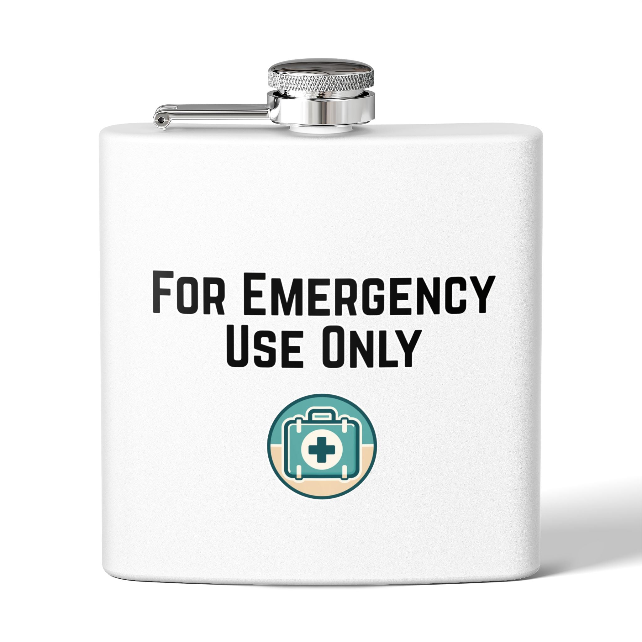 "For Emergency Use Only" Stainless Steel Flask