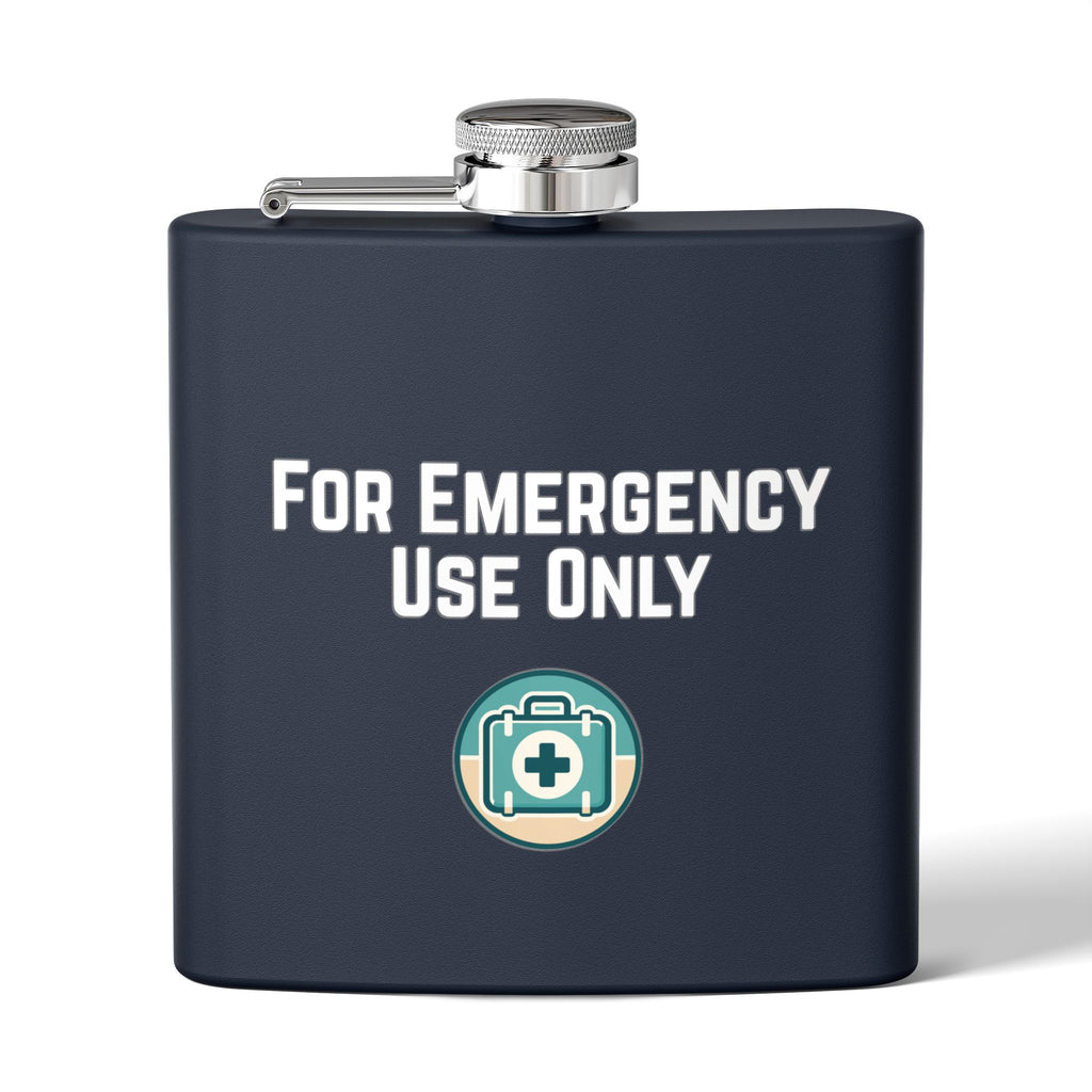 "For Emergency Use Only" Stainless Steel Flask