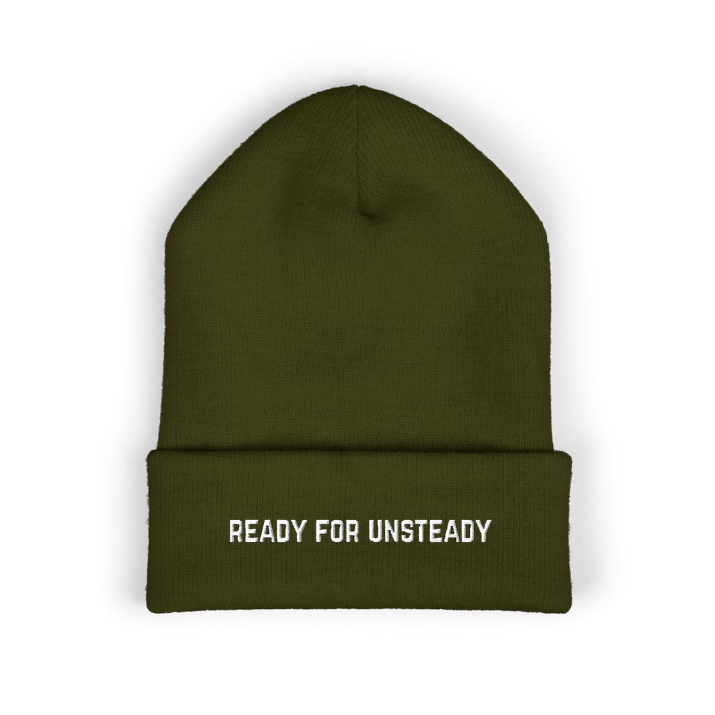 Ready for Unsteady Classic Cuffed Beanie - Warm Winter Hat - Prepping Apparel - Survivalist Cold Weather Gear