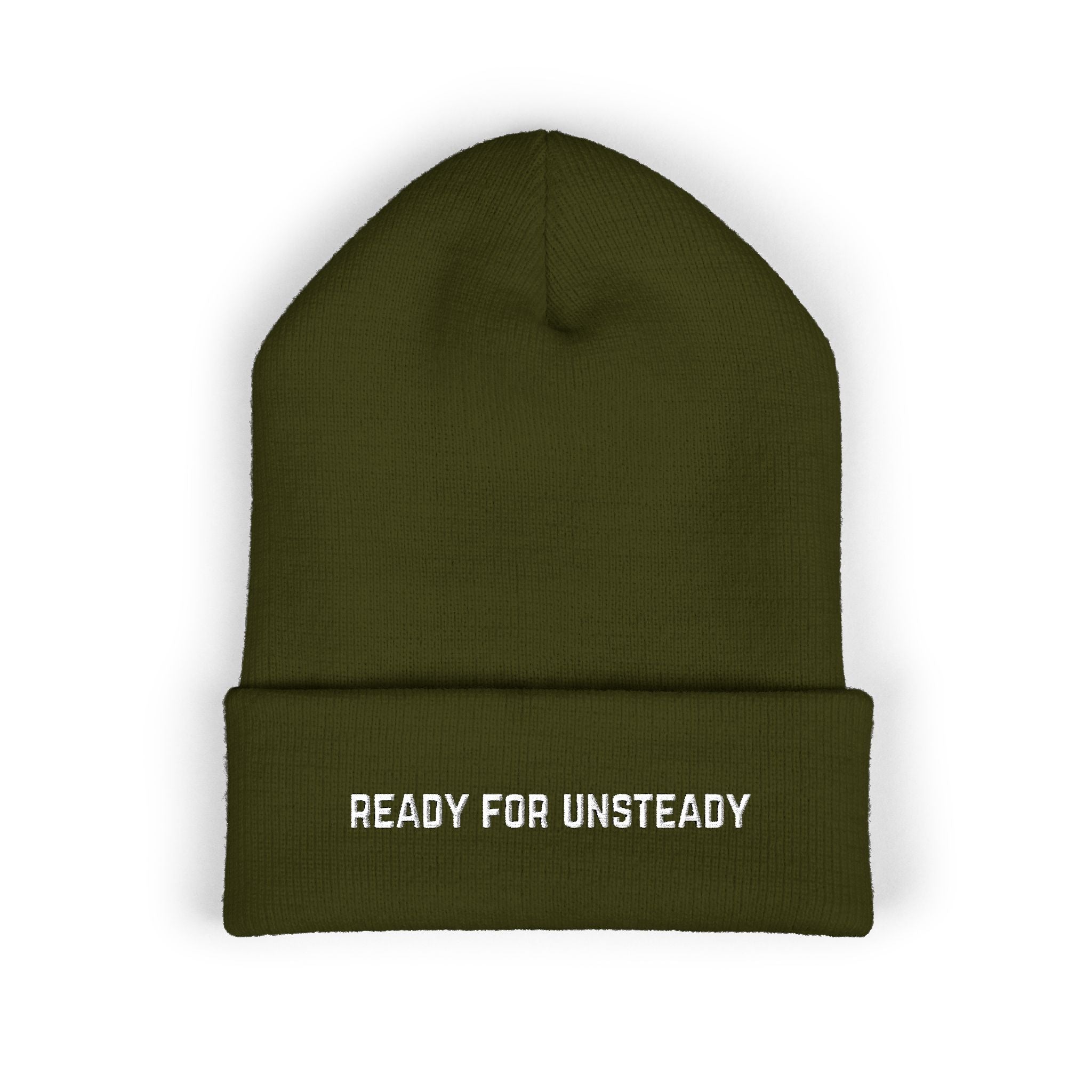 Ready for Unsteady Classic Cuffed Beanie - Warm Winter Hat - Prepping Apparel - Survivalist Cold Weather Gear