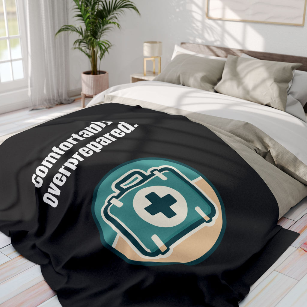 "Comfortably Overprepared" Fleece Blanket