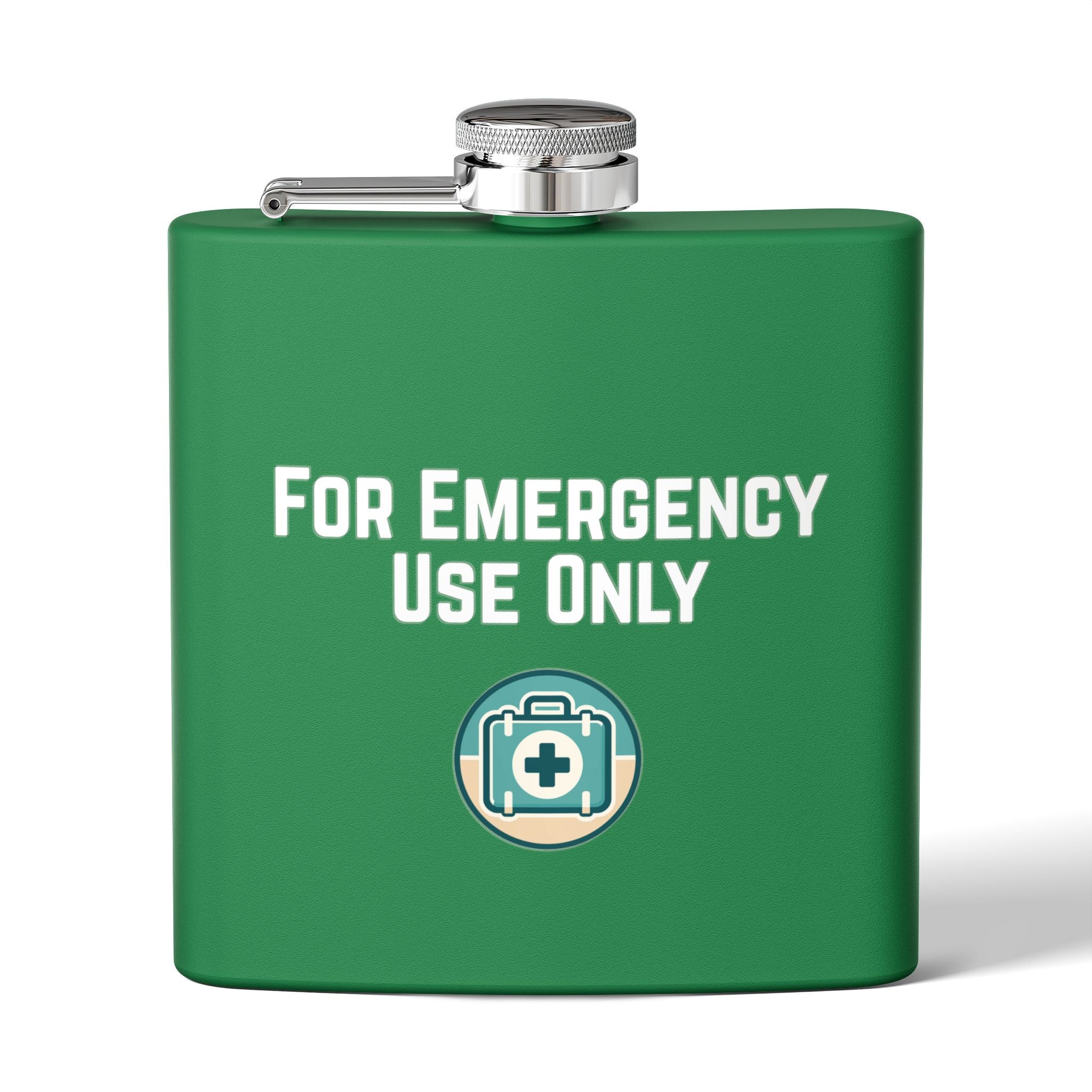 "For Emergency Use Only" Stainless Steel Flask